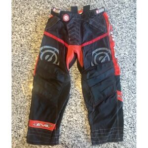 Evil Padded‎ Paintball Pants Red Black Size S #587